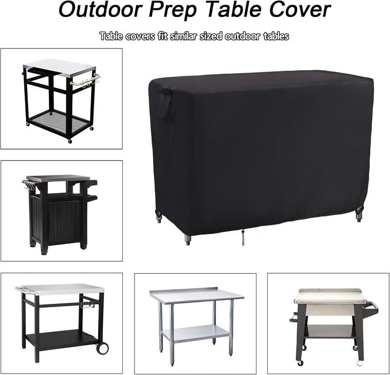 Kingling Outdoor Prep Table Cover, Waterproof Stainless Steel Table Covers Metal Table Cover Protection for Patio Kitchen Prep Work Tables - 36''L x 24''W x 35''H - Image 3